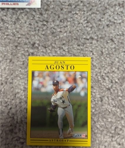 1991 Fleer #497 Juan Agosto — front