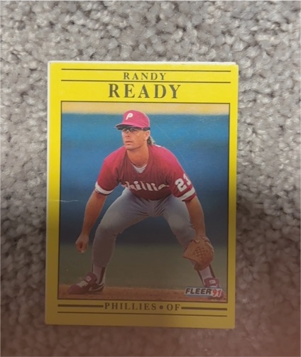 1991 Fleer #410 Randy Ready — front