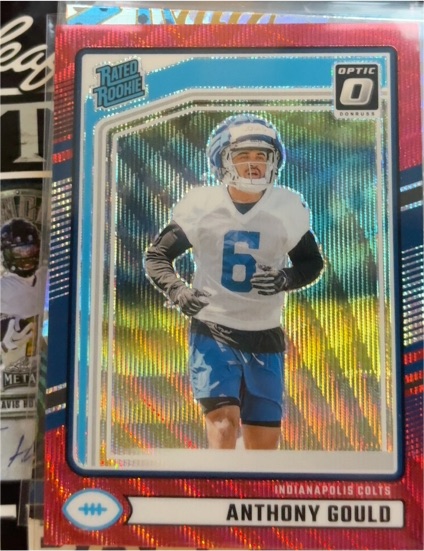 2024 Donruss Optic #363 Anthony Gould Rated Rookie Preview Red Wave — front