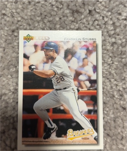 1992 Upper Deck #396 Franklin Stubbs — front