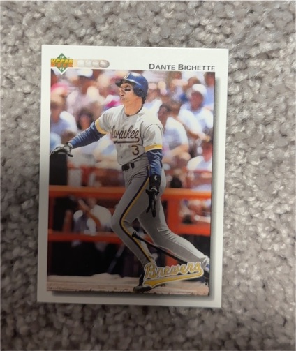 1992 Upper Deck #378 Dante Bichette — front
