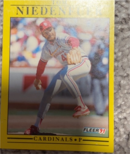 1991 Fleer #365 Tommy Niedenthal — front
