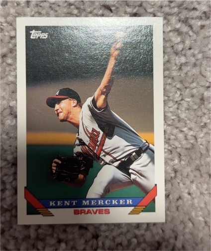 1993 Topps #221 Kent Mercker — front