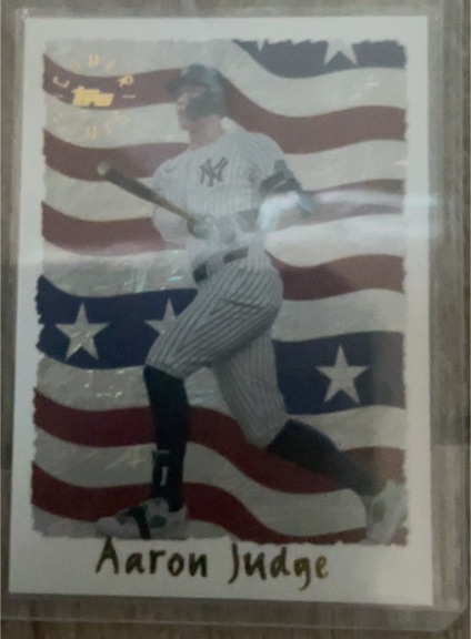 2025 Topps Archives #95C-1 Aaron Judge Cyber Stats Insert — front