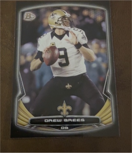 2014 Bowman #35 Drew Brees — front