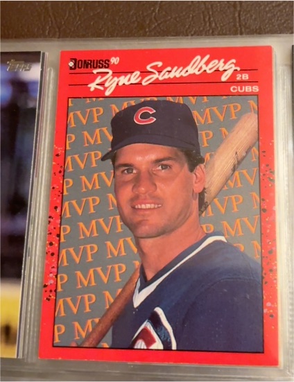 1990 Donruss #BC-10 Ryne Sandberg Bonus MVP's Chicago Cubs — front