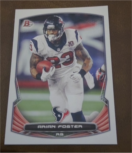 2014 Bowman #108 Arian Foster — front