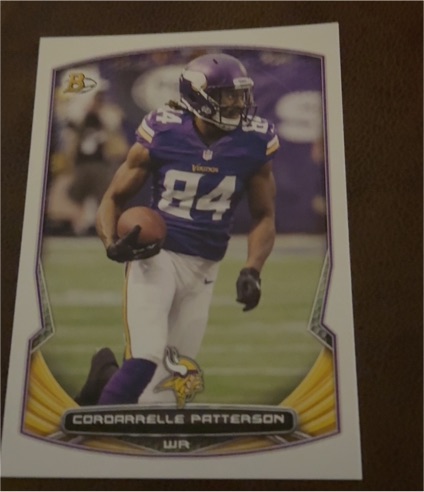 2014 Bowman #95 Cordarrelle Patterson — front