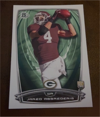 2014 Bowman #76 Jared Abbrederis — front