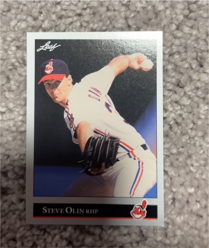 1992 Leaf #141 Steve Olin — front