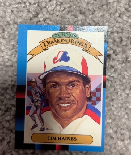 1988 Donruss Diamond Kings #2 Tim Raines — front