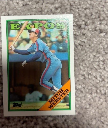 1988 Topps #138 Mitch Webster — front