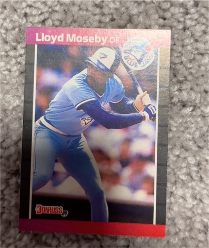 1989 Donruss #231 Lloyd Moseby — front