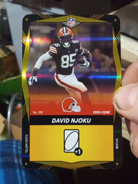 2024 Uno Elite #128 David Njoku — front