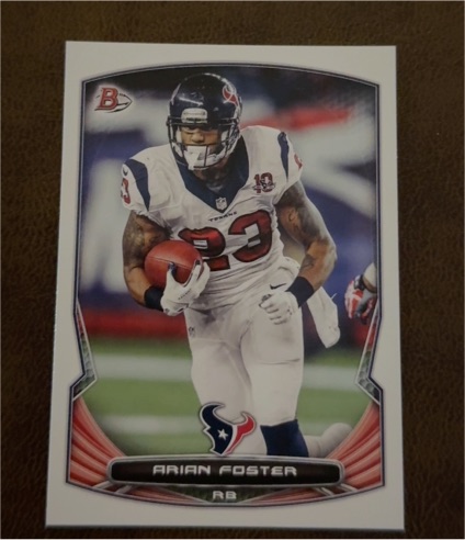 2014 Bowman #108 Arian Foster — front
