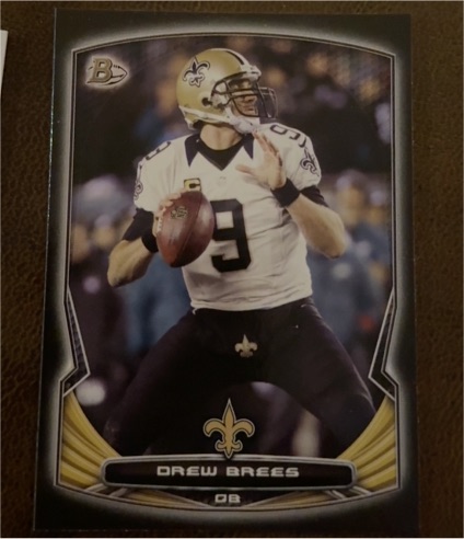 2014 Bowman #35 Drew Brees — front