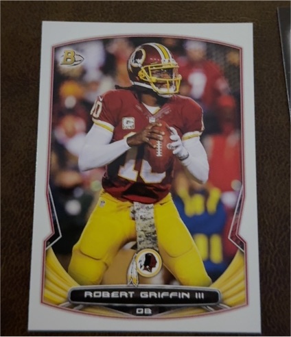 2014 Bowman Football #66 Robert Griffin III — front
