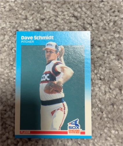 1987 Fleer #505 Dave Schmidt Chicago White Sox — front
