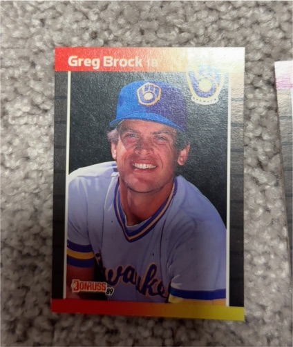 1989 Donruss #57 Greg Brock — front