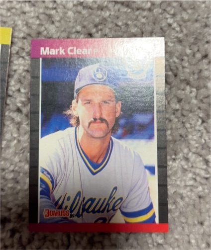 1989 Donruss #500 Mark Clear — front