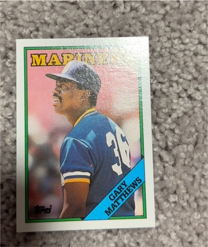 1988 Topps #156 Gary Matthews — front