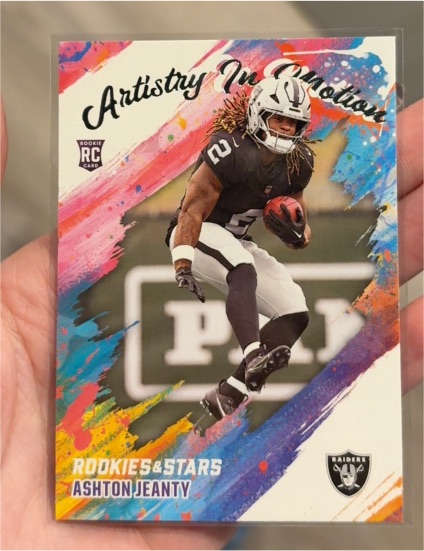 2025 Panini Rookies & Stars #10 Ashton Jeanty Artistry in Motion — front