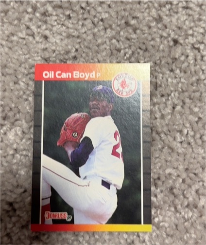 1989 Donruss #476 Oil Can Boyd — front