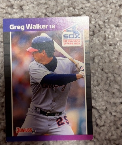 1989 Donruss #135 Greg Walker — front
