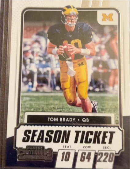 2021 Panini Contenders Draft Picks Season Ticket #8 Tom Brady — front