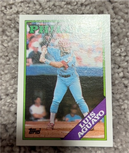 1988 Topps #356 Luis Aguayo Philadelphia Phillies — front