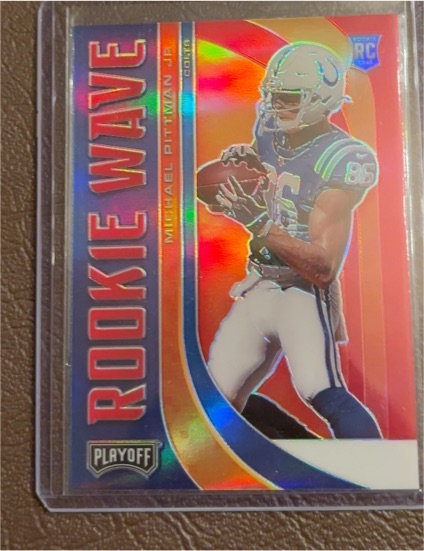 2020 Panini Playoff #RW-14 Michael Pittman Jr. Rookie Wave — front