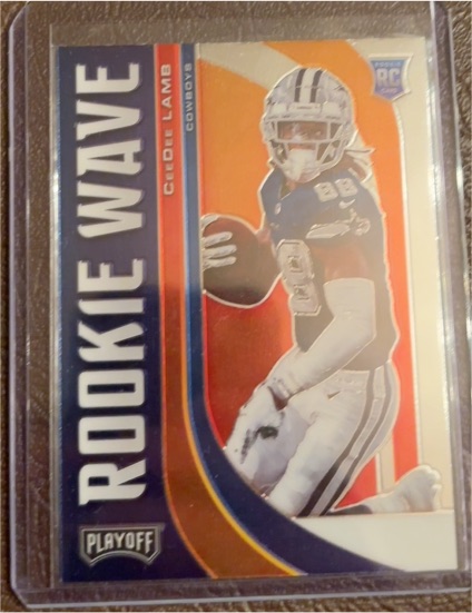 2020 Panini Playoff Rookie Wave #RW-7 CeeDee Lamb — front