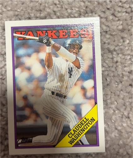 1988 Topps #335 Claudell Washington — front