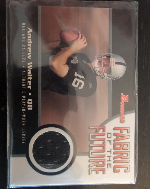 2005 Bowman Fabric of the Future #FFAW Andrew Walter — front