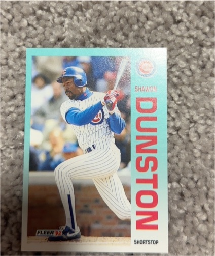 1992 Fleer #380 Shawon Dunston — front