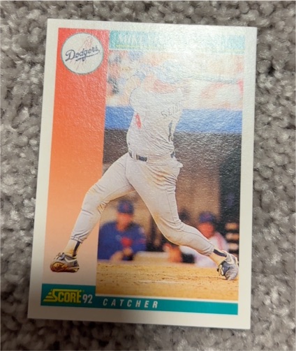 1992 Score #226 Mike Scioscia — front