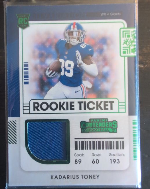 2021 Panini Contenders Rookie Ticket #RSV-KTO Kadarius Toney — front