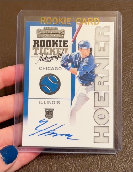 2020 Panini Contenders #98RT-NH Nico Hoerner Rookie Ticket Autograph — front