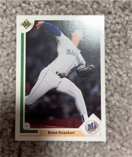 1991 Upper Deck #378 Brent Knackert — front