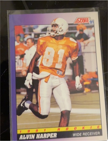 1991 Score #589 Alvin Harper — front