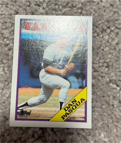 1991 Topps #403 Dan Pasqua — front
