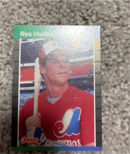 1989 Donruss #452 Rex Hudler — front