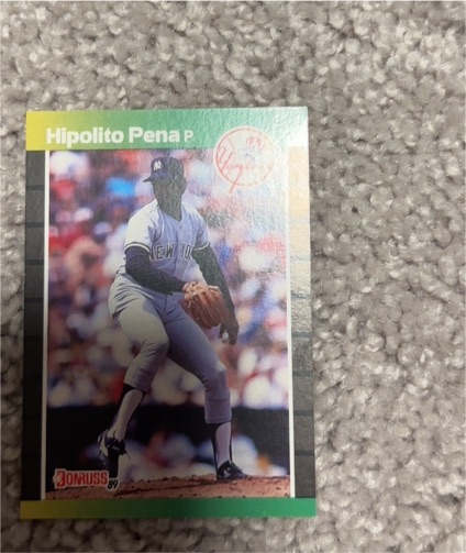1989 Donruss #598 Hipolito Pena — front