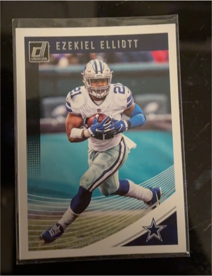 2018 Donruss #76 Ezekiel Elliott Dallas Cowboys — front