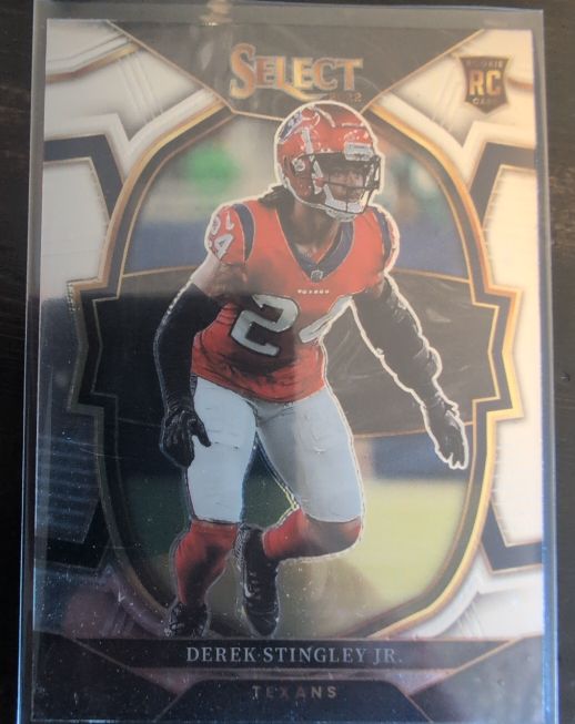 2022 Panini Select #48 Derek Stingley Jr. Concourse Silver Prizm Rookie — front