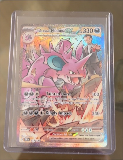 2025 Pokemon Destined Rivals #233 Team Rocket's Nidoking EX Special Illustration — front