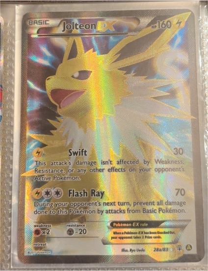 2014 Pokémon XY Generations #28a Jolteon EX — front