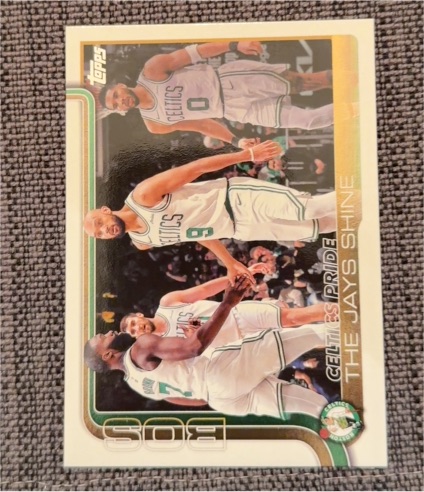 2025-26 Topps #272 Celtics Pride The Jays Shine — front