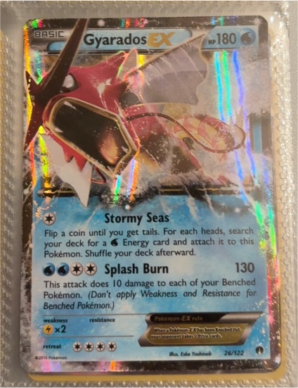 2016 Pokemon XY BREAKpoint #26/122 Gyarados EX — front
