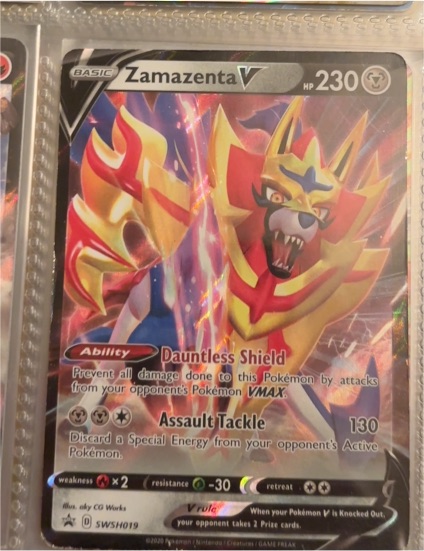 2020 Pokémon SWSH019 Zamazenta V — front
